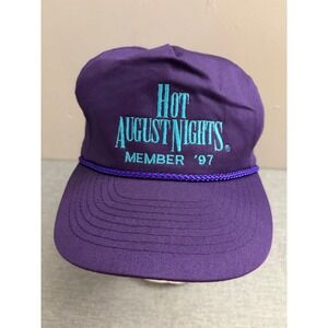 Mohr's Snapback Hat Mens OSFA Purple Hot August Nights 97 Taco Bell Vintage Rope
